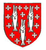 The coat of arms of the Lucy family